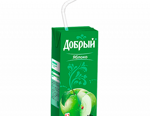 Сок Добрый (с трубочкой) Яблоко
